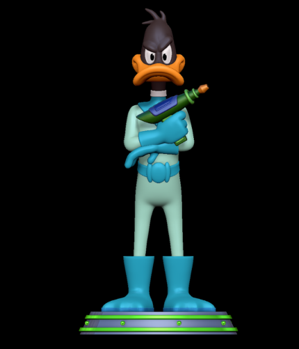 Uzaylı Daffy Duck Figürü: Işın Kılıcıyla Galaktik Maceraya Hazır!