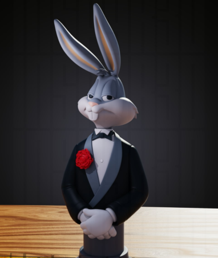 Bugs Bunny Figürü - El İşçiliği ve Kaliteli Malzemeden